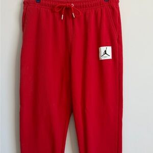 Jordan Kids Bright Red Joggers